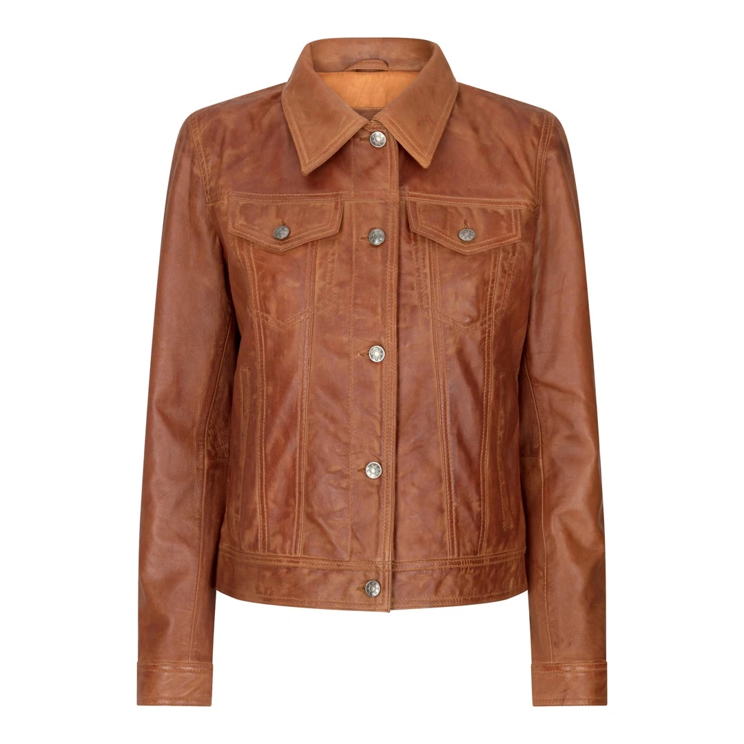 Skórzana kurtka damska w stylu retro lat 80. Klasyczny krój biker Grease – poczuj klimat vintage!